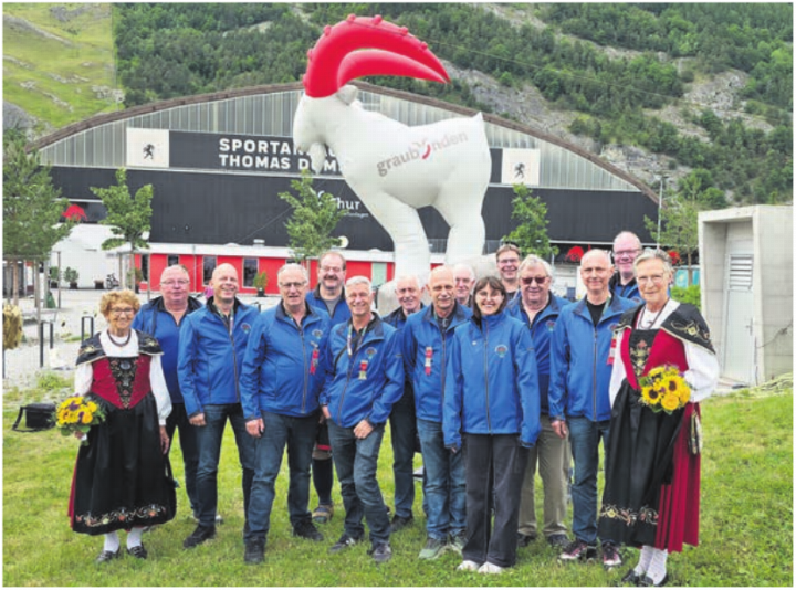 Sinser Schützen am ESF im Festzentrum in Chur. Foto: zVg