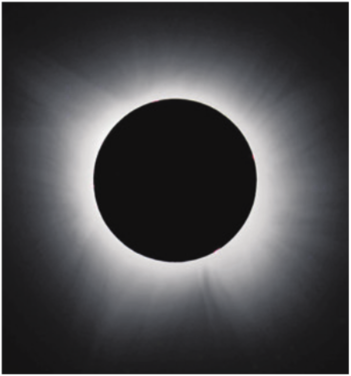 Totale Verfinsterung in Europa, partielle Sonnenfinsternis in der Schweiz. Foto: Planetarium Freiburg