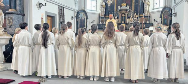 Feierliche Aufnahme der 23 neuen Ministranten im Oberen Freiamt. Foto: zVg