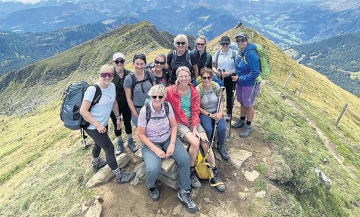 Der Frauenturnverein Dietwil auf dem Gipfel. Foto: zVg