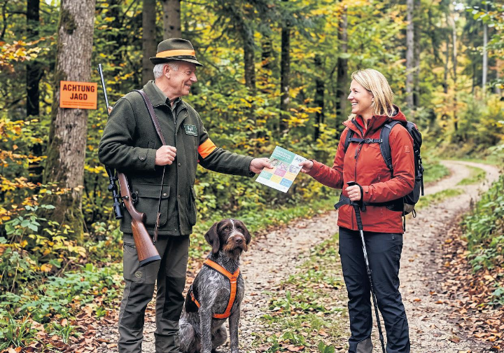 JagdAargau wendet sich aus Anlass der bevorstehenden Herbstjagden an die Bevölkerung. Foto: zVg