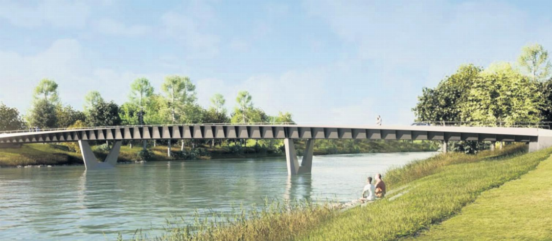Die Visualisierung der neuen Reussbrücke: Hier wird die Gewichtsbeschränkung für die Fahrzeuge von heute 8 Tonnen auf neu 18 Tonnen erhöht. Fotos: zVg Die Visualisierung der neuen Reussbrücke: Hier wird die Gewichtsbeschränkung für die Fahrzeuge von heute 8 Tonnen auf neu 18 Tonnen erhöht. Fotos: zVg