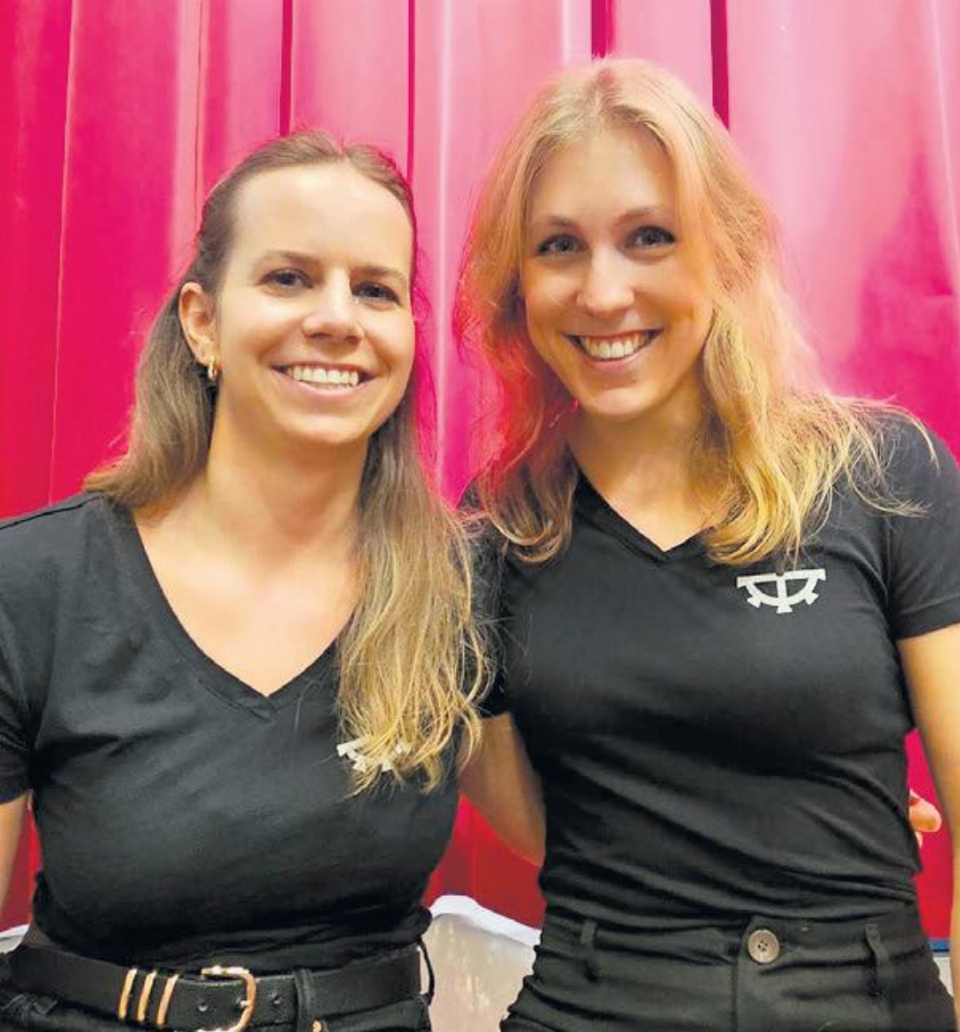 Yasmin Rütter, Präsidentin STV Mühlau und Muriel Giger, OK-Präsidentin. Yasmin Rütter, Präsidentin STV Mühlau und Muriel Giger, OK-Präsidentin.