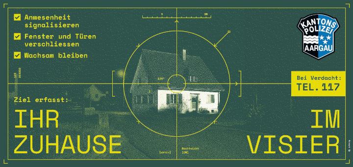 Eine neue Präventionskampagne der Kapo: «Ihr Zuhause im Visier». Foto: zVg